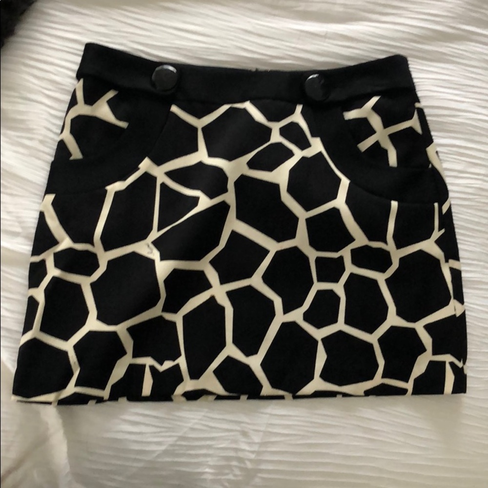 Milly giraffe print skirt